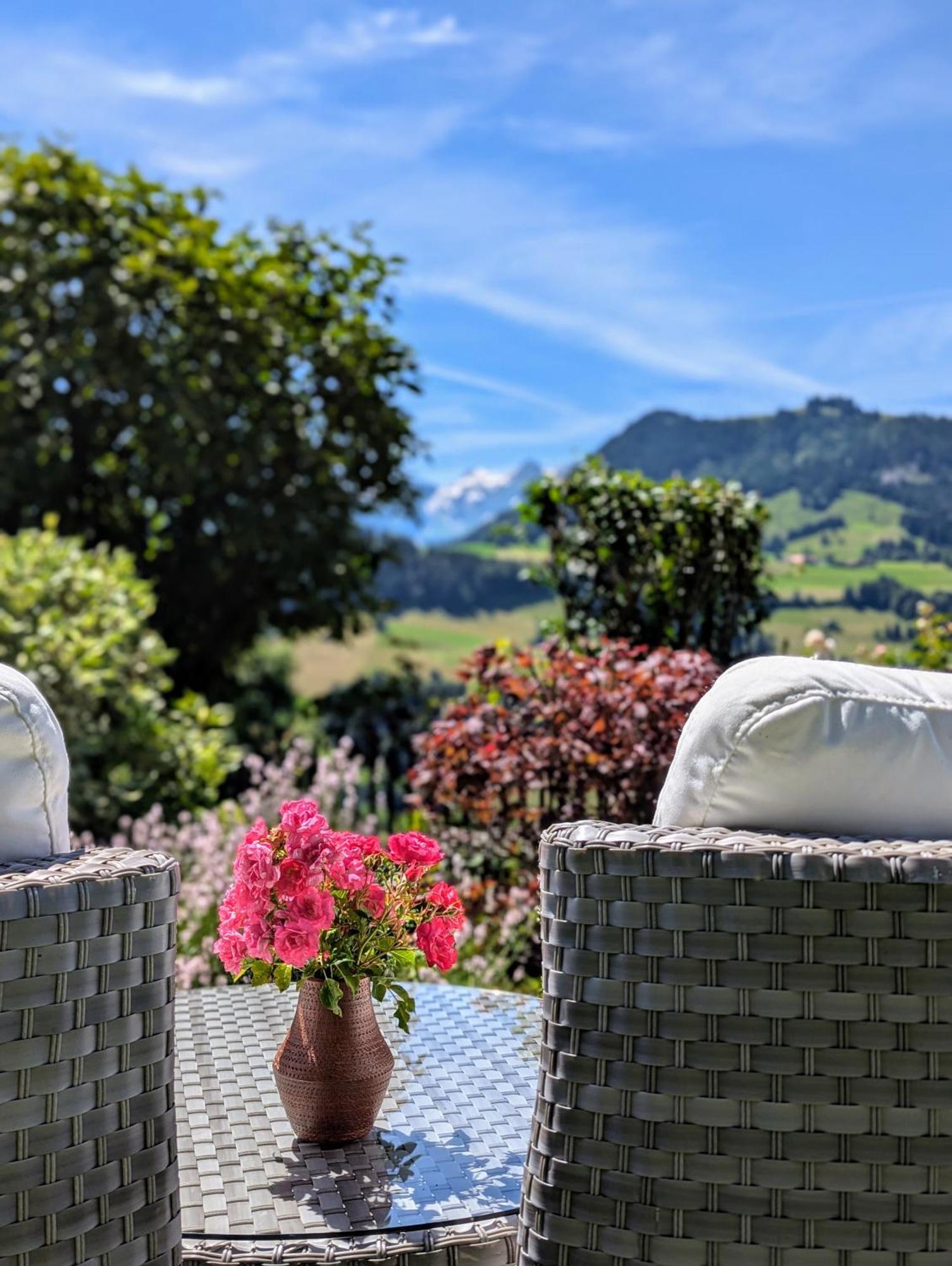 Swiss Mountain-Valley View Lodge Erlenbach im Simmental Eksteriør billede